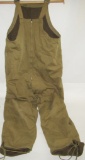 Scarce 1st Pattern U.S. WW2 Period Tanker Overalls/Bibs-Partial Serial Number Stampings