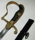 Rare! German Border Customs NCO/Officer's Dove Head Sword W/Short Wing Eagle