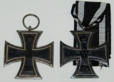 2pcs-WW1 Iron Crosses 2nd Class-One Is Maker Stamped 