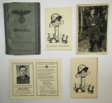 Rare WW2 German Pioneer Soldier Eastern Front KIA Wehrpas With His/Brother's Death Notices-Photo