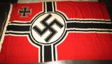 WW2 Kriegs Flag With German Naval Eagle/M Stamp-