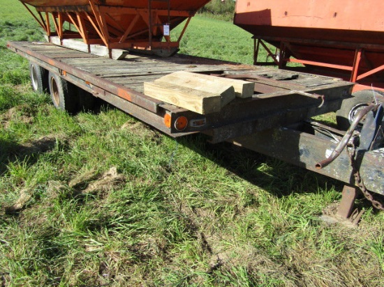 8 Ft X 22 Ft  Tandem Dually Trailer, Wood Bed, No Title