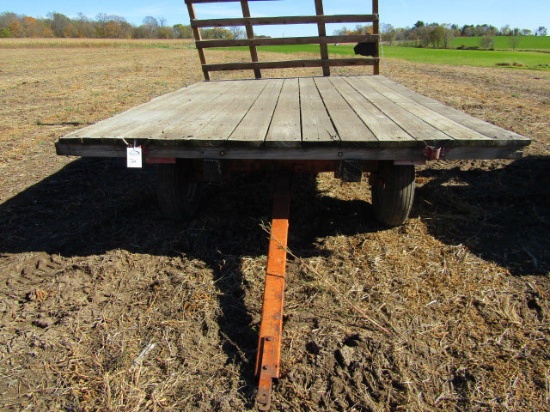 10 X 16 Ft. Wooden Bale Rack on MN 7 Ton Wagon