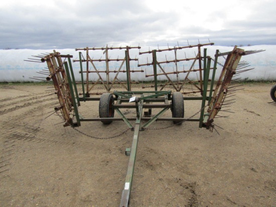 Kovar 22 Ft. 4 Section Harrow on Hydraulic Cart