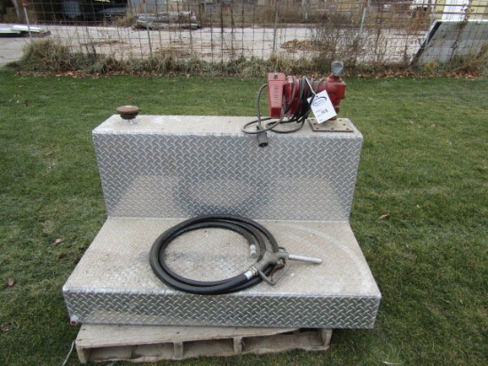 100 Gallon +/- Aluminum Pickup Fuel Service Tank