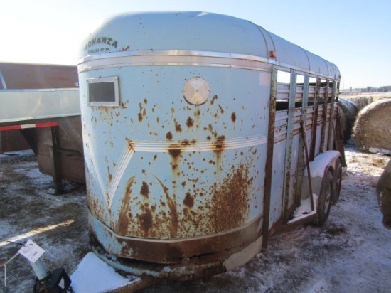 Bonanza 6 X 16 Ft. Bumper Hitch Tandem Axle Stock Trailer