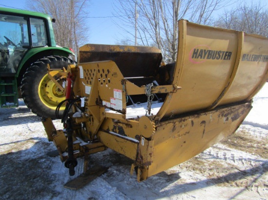 Hay Buster Model 256 2 Point Hitch Round Bale Buster