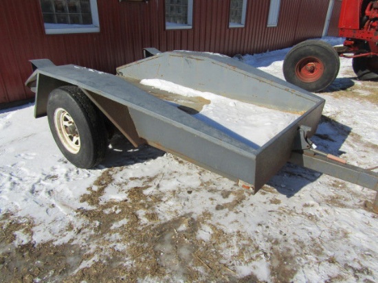 Single Axle Tilt Bed Utility Trailer