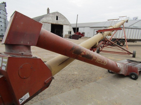 Westfield 13 Inch X 61 Ft. Swing Hopper Auger, Hydraulic Lift