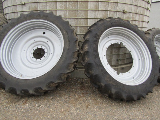 Pair of Good Year 380-90R X 50 Rims & Tires