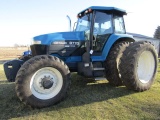 1997 New Holland Ford 8770 MFWD Diesel Tractor, 12 Front Weights, 18.4 X 42