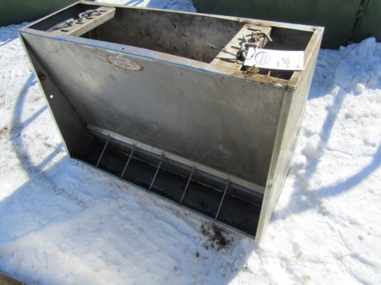 Modern-AG Double Side Stainless Steel Hog Feeder (Approx. 100 # )