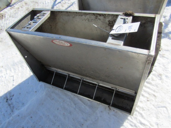 Modern-AG Double Side Stainless Steel Hog Feeder ( Approx. 100#)