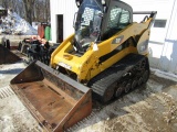 Cat Model 287C Track Style Skid Loader, 2 Speed, Air, Heat, Air Seat, Aux.