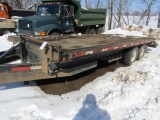 2008 ABU 16 Ft. Tandem Axle Pull Type Flat Bed Trailer, 14,000 # Axles, Pin