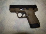 Smith & Wesson M&P 9 Shield FDE with Regular & Extended Magazine with Safet