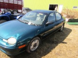 1995 Plymouth Neon 4 Cylinder, Automatic, Front Wheel Drive, Shows 130,000