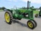 1937 John Deere Unstyled Model A Tractor, Hand Crank, New 11.2 X 36 Inch Re