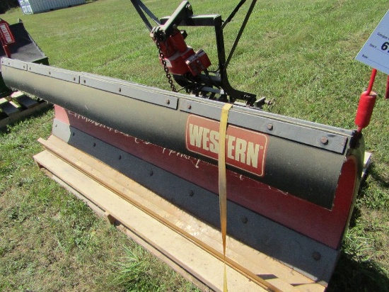 Western 8 Ft. Pickup Snow Plow, Light Kit, Hydraulic Angle, Used very Littl