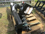 Unused Lowe Skid Loader Mounted Post Auger with 12 Inch Auger, Taxable