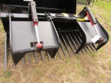Unused 82 Inch Manure Bucket with Hydraulic Grapple, Taxable