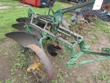 John Deere 3 X 14 Inch Ground Lift Plow on Steel, Coulters
