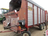 H&S 501 16 FT. Forage Box, on H&S 612 Tandem Wagon