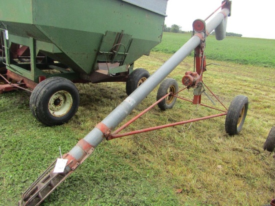 6 Inch X 12 Ft. Auger on Transport with 1.5 HP Electric Motor