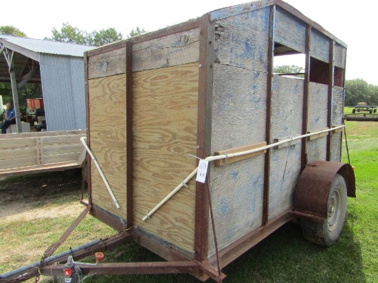 5 FT. X 10 Ft. Single Axle Pull Type Stock Trailer