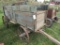 Geo. A. Clark Wooden Grain Box on Steel Frame Wooden Wheel Wagon, Has Midwa