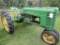 1941 John Deere Model H Tractor, Hand Start, PTO, Good Metal, Serial # 3870