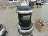 Round Oak ( P.D. Beckwith) Nickel Trimmed Parlor Stove