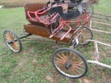 Pony Cart on Rubber Tires , Also has Sled Runners for Winter Use, Single Sh