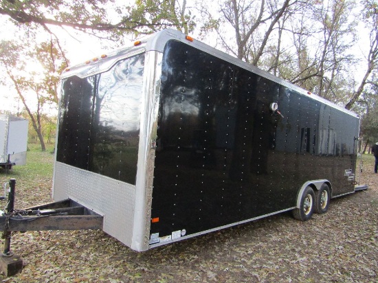 2011 Haul Mark 8 FT. X 24 FT. Tandem Axle Enclosed Work Trailer, 5200 # Axl