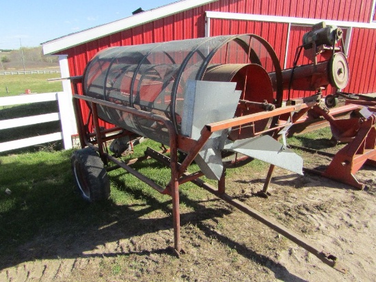 Large Capacity Grain Cleaner with Discharge Auger & 1 HP Electric Motor