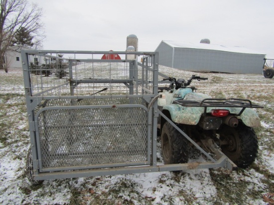 A. Safety Zone ATV Mounted Calf Catcher for Easy, Safe Handling of New Born