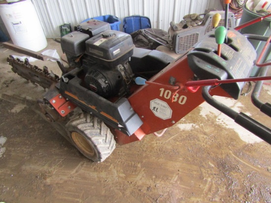 Ditch Witch Model 10-30 Walk-Behind Trencher, 11 HP Honda Gas Engine, 30 In