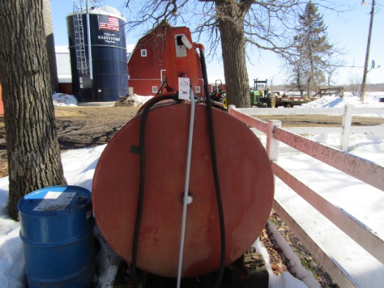 500 Gallon Fuel Barrel with Electric Pump