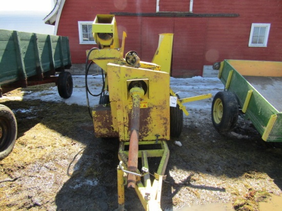 Roskamp Work Horse PTO Roller Mill with Blower on Transport, 1000 RPM PTO,