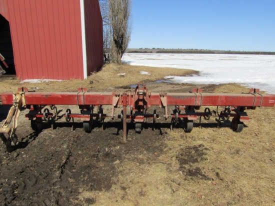 3 Point 4RW Danish Tooth Cultivator with Rolling Shields and Guide Coulter