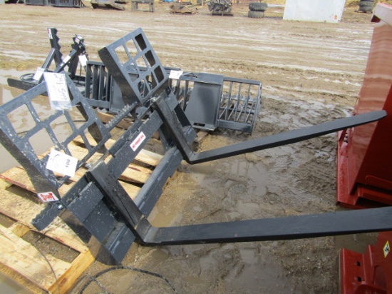 291-549. Stout 48 Inch Walk Through Skid Loader Pallet Forks, Tax