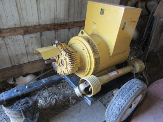 KATO-Light Model KLM 1 50 KW PTO Generator on Transport, Like New