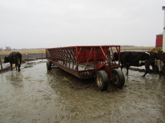 H&S 24 FT. Bunk Feeder Wagon