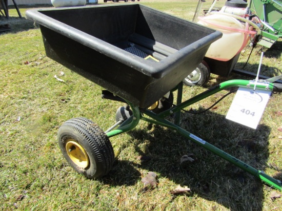 John Deere Pull Type Fertilizer Spreader with Poly Box