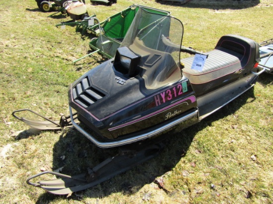 1976 Arctic Cat 4000 Panther Snowmobile, Original Cover, 17 Inch Track, Sho