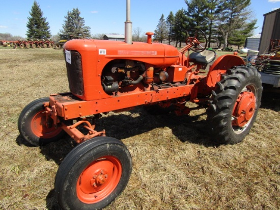 1952 Allis Chalmers Model WD Gas Tractor, Wide Front, 2 Point, Live Power,