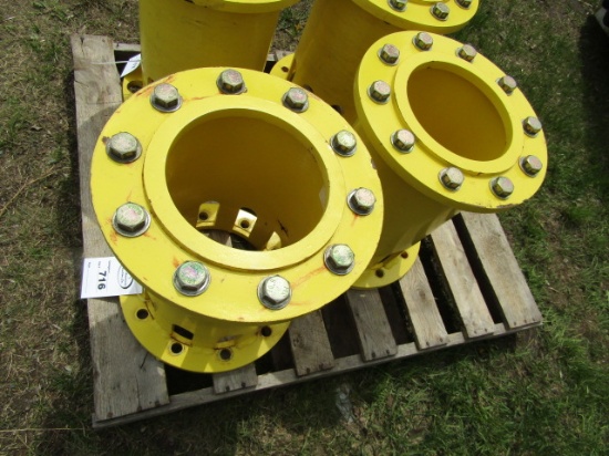 Pair of 320-90R-46 Inch Dual Wheels with Spacers ( Fit JD 4710 Sprayer)
