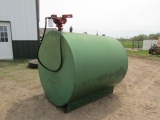 1000 Gallon Fuel Tank with Fillrite Electric Meter Pump