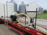 Cone Bottom Induction Tank with Gas Powered Transfer Pump & Hoses
