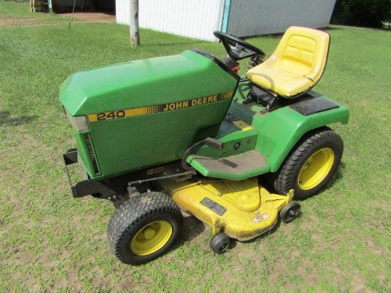 John Deere Model 240 Lawn Tractor with 48 Inch Mower Deck